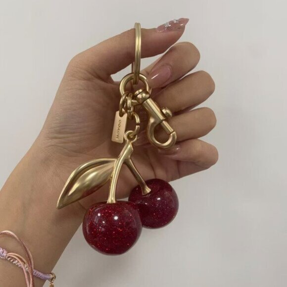Coach Golden Cherry Keychain - Picture 5 of 5